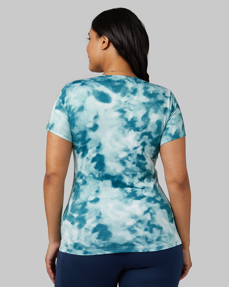 WOMEN'S COOL PRINTED FITTED T-SHIRT