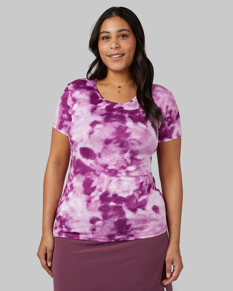 WOMEN'S COOL PRINTED FITTED T-SHIRT