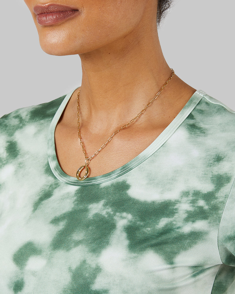 WOMEN'S COOL PRINTED FITTED T-SHIRT