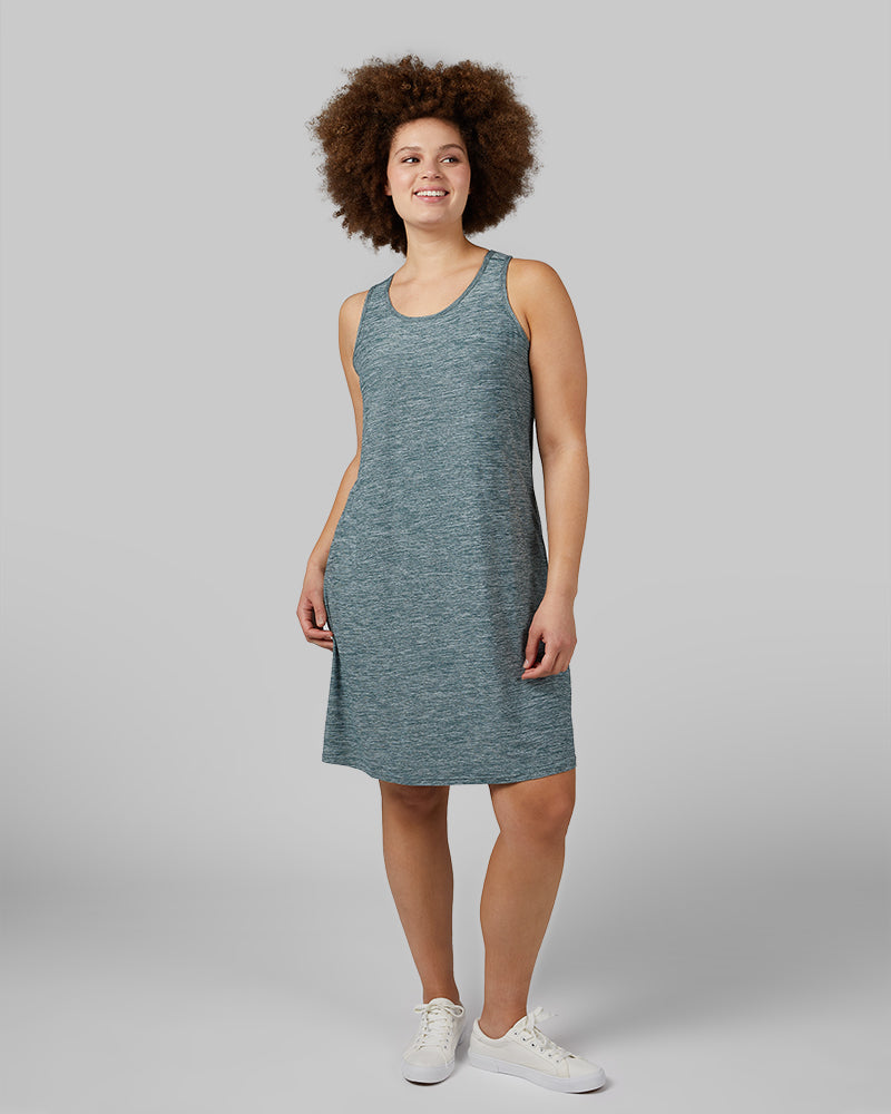 32 Degrees Women's Cool Racerback Bra Dress - Built-in Support Moisture Wicking Dress