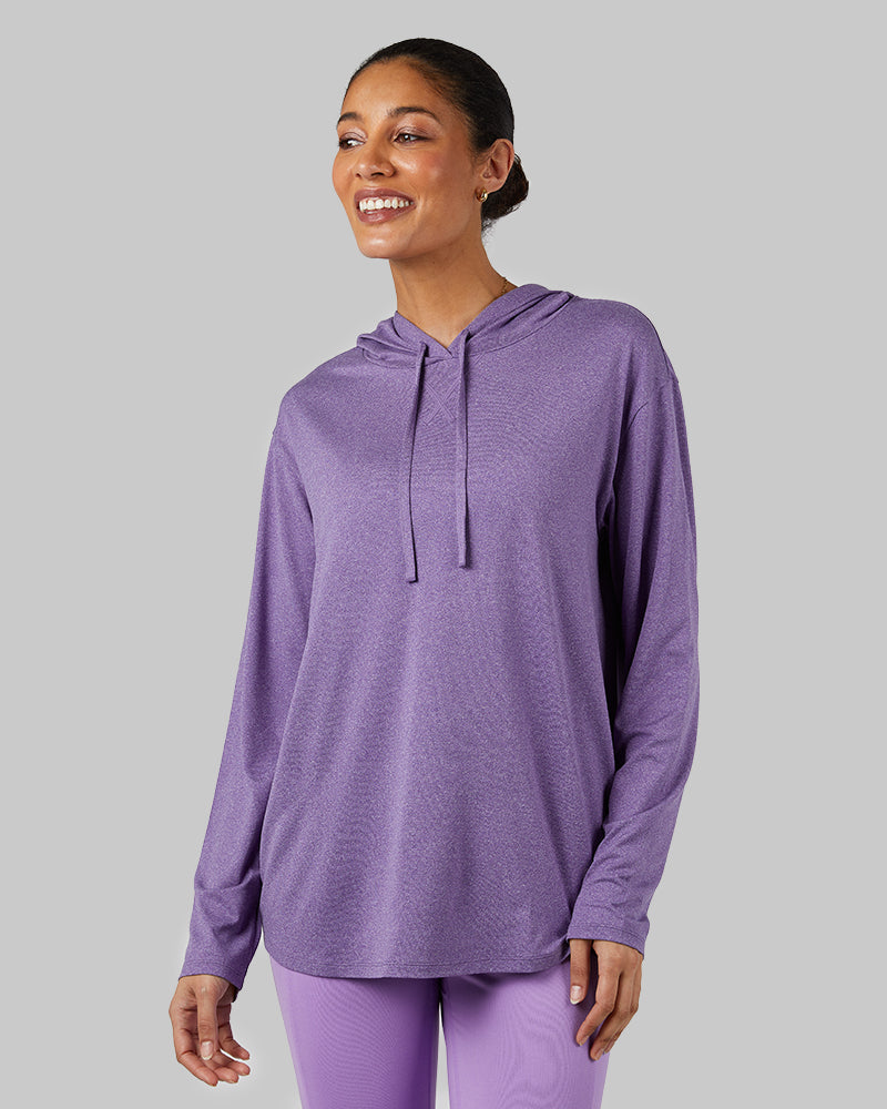 WOMEN'S COOL LONG SLEEVE HOODED T-SHIRT