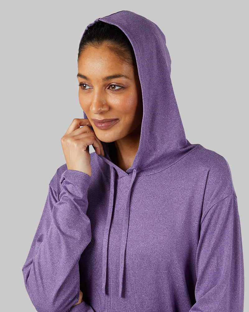 WOMEN'S COOL LONG SLEEVE HOODED T-SHIRT