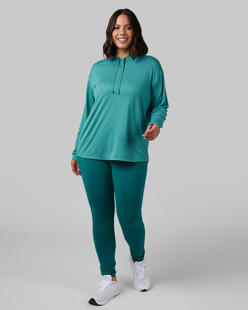 WOMEN'S COOL LONG SLEEVE HOODED T-SHIRT
