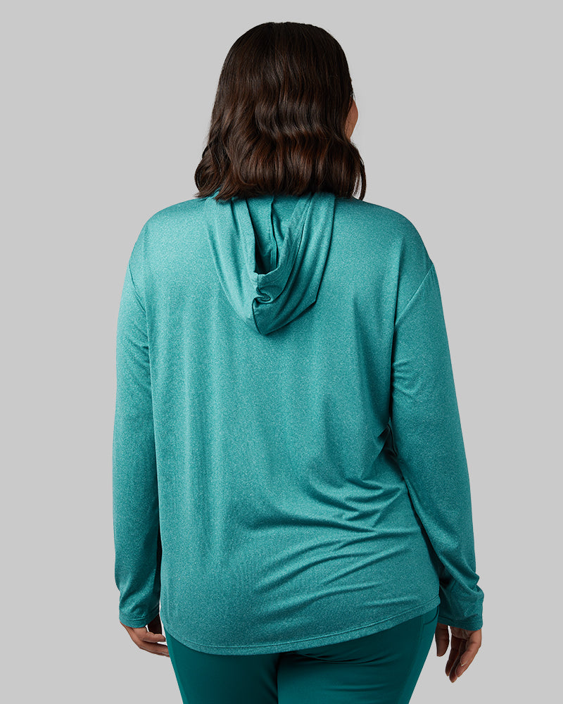 WOMEN'S COOL LONG SLEEVE HOODED T-SHIRT