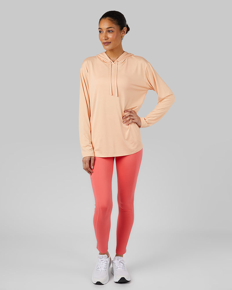 WOMEN'S COOL LONG SLEEVE HOODED T-SHIRT