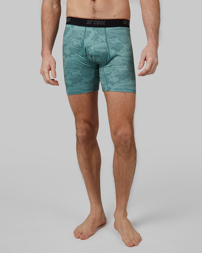 MEN'S COOL PRINTED ACTIVE BOXER BRIEF