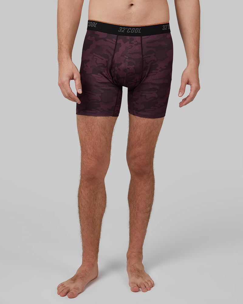 MEN'S COOL PRINTED ACTIVE BOXER BRIEF