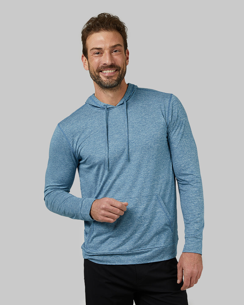 MEN'S COOL LONG SLEEVE HOODED T-SHIRT