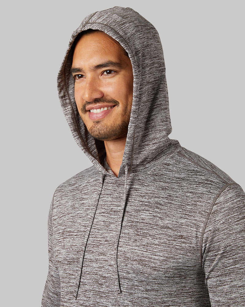 MEN'S COOL LONG SLEEVE HOODED T-SHIRT