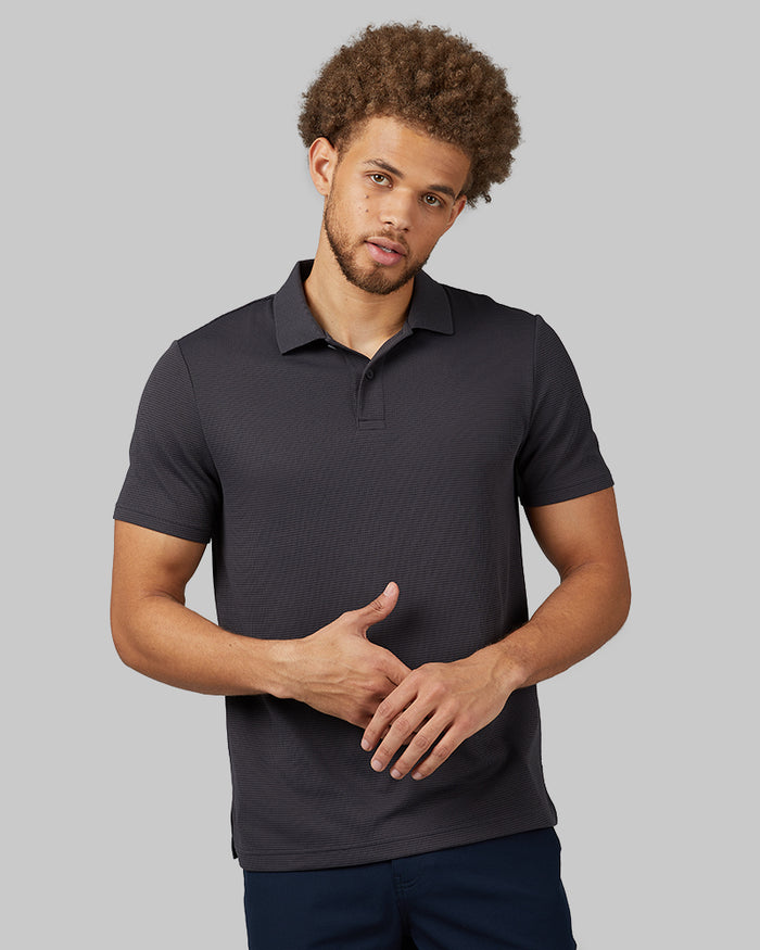 32 Degrees Stingray _ Men's Golf Polo {model: Beau is 6'2", wearing size M}{bottom}{right} {bottom}{right}