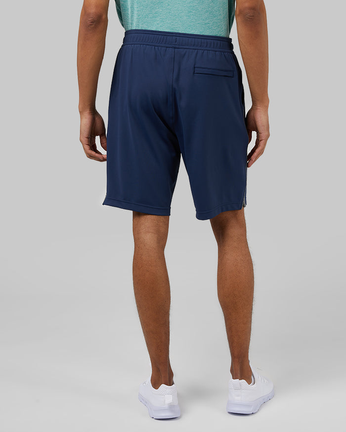 32 Degrees Navy Night _ Men's Flex Ace Active short {model: Isaiah is 6'1", wearing size M}{bottom}{right} {bottom}{right}