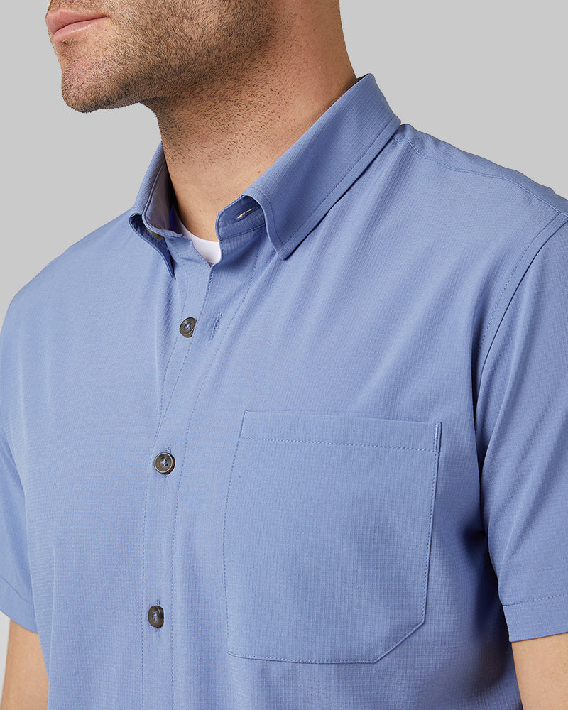 MEN'S CASUAL SHORT SLEEVE DRESS SHIRT