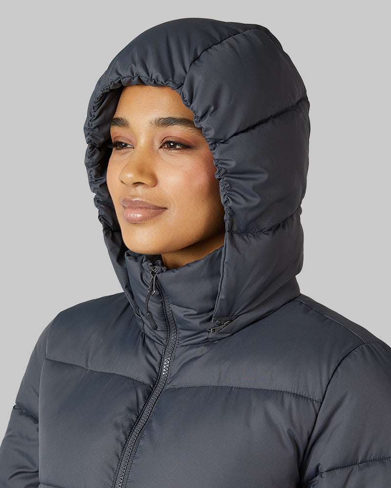 PHD ダウンケープ ネイビー Women's Shield Tech Maxi Coat