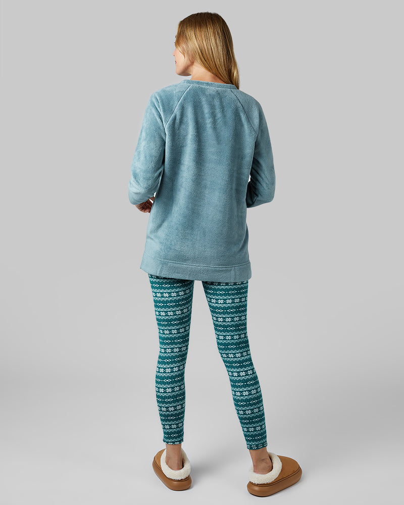 32 Degrees Deep Teel Fairisle _ Women