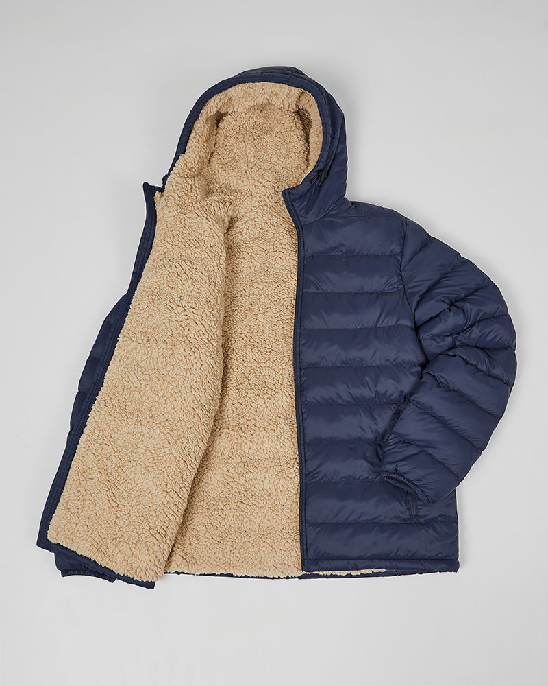 Men’s 32 Degrees Hooded Sherpa Lined Polyester Jacket (various colors)