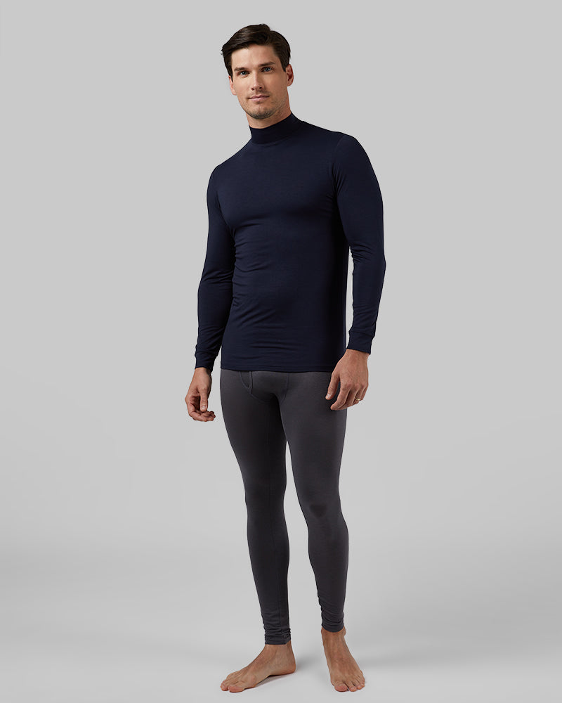 Men's Lightweight Baselayer Mock Neck Top