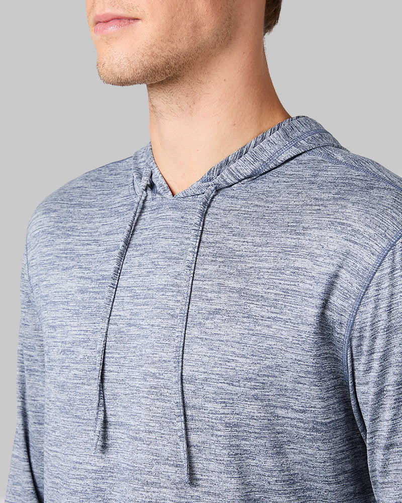 hooded dress shirt Men's Cool Long Sleeve T-Shirt NAVY / XXL The Watershed Hooded Shirt Maxi Dress Sky Blue Color:Floral Wine Red _okendo:syndication_key:CL127639047