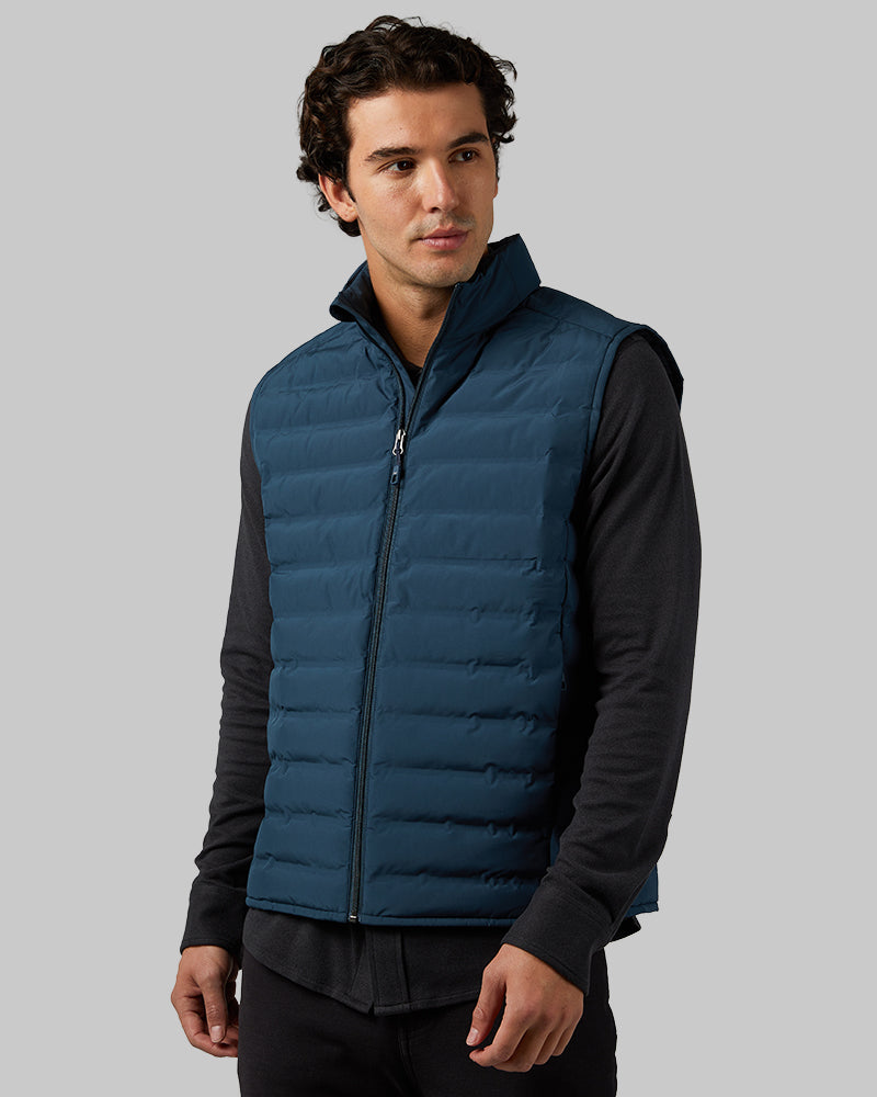 32 Degrees Men's Lightweight Packable Vest (Country Blue)
