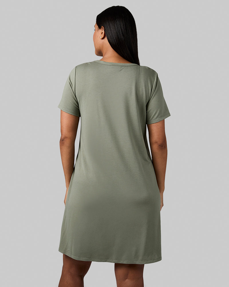 32 Degrees Women's Soft Knit Pocket Dress BIJOU BLUE / M