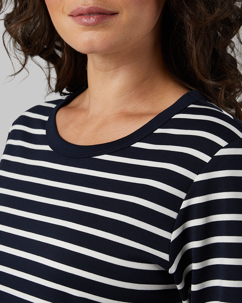 32 Degrees Navy_ White Stripe _ Women
