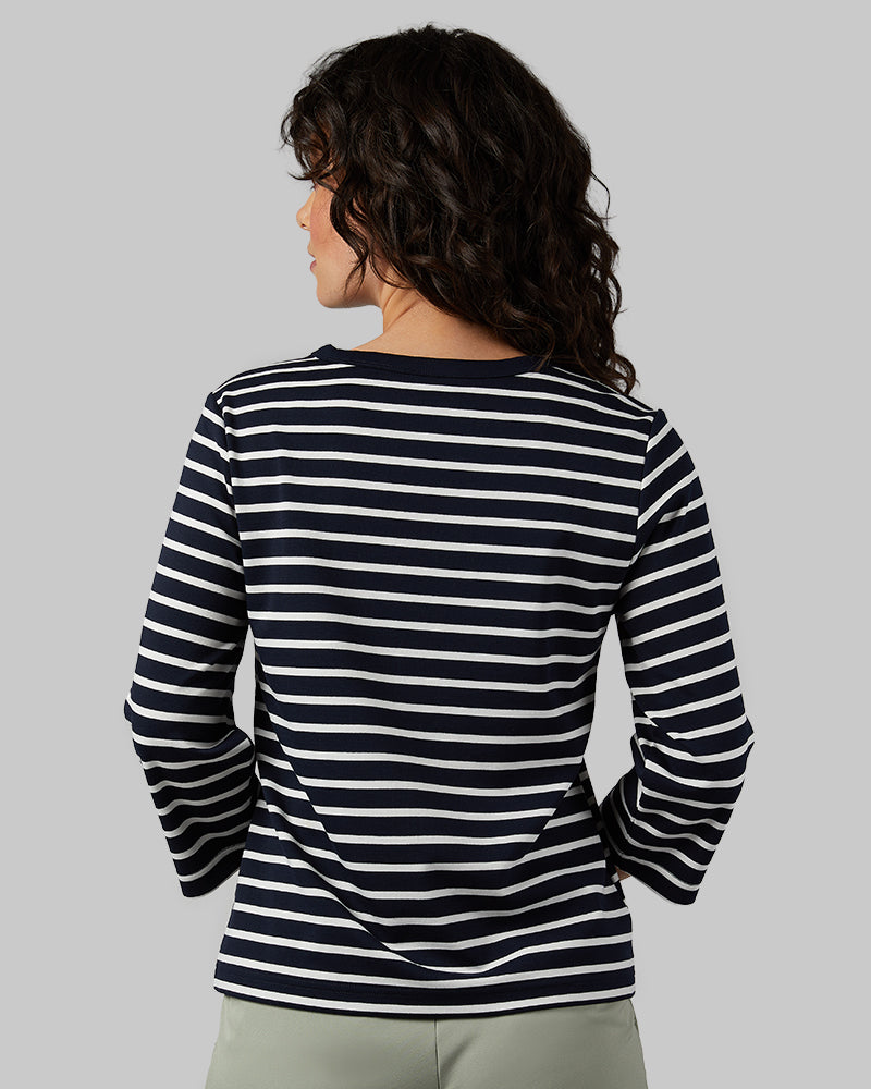 32 Degrees Navy_ White Stripe _ Women