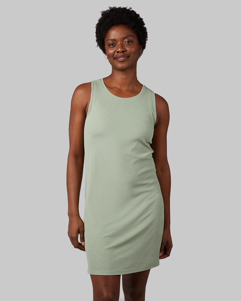 Women's Soft Rib Tank Swing Dress GREEN BAY / XXL