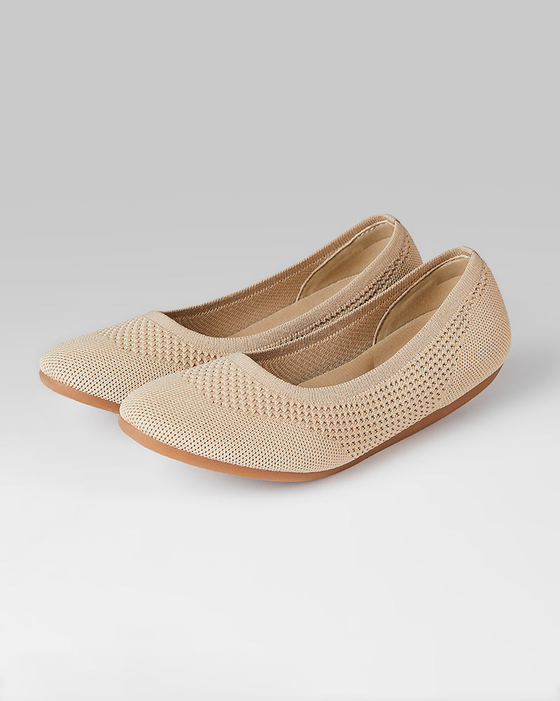 32 Degrees Women's Flex Knit Ballet Flats (Nomad)
