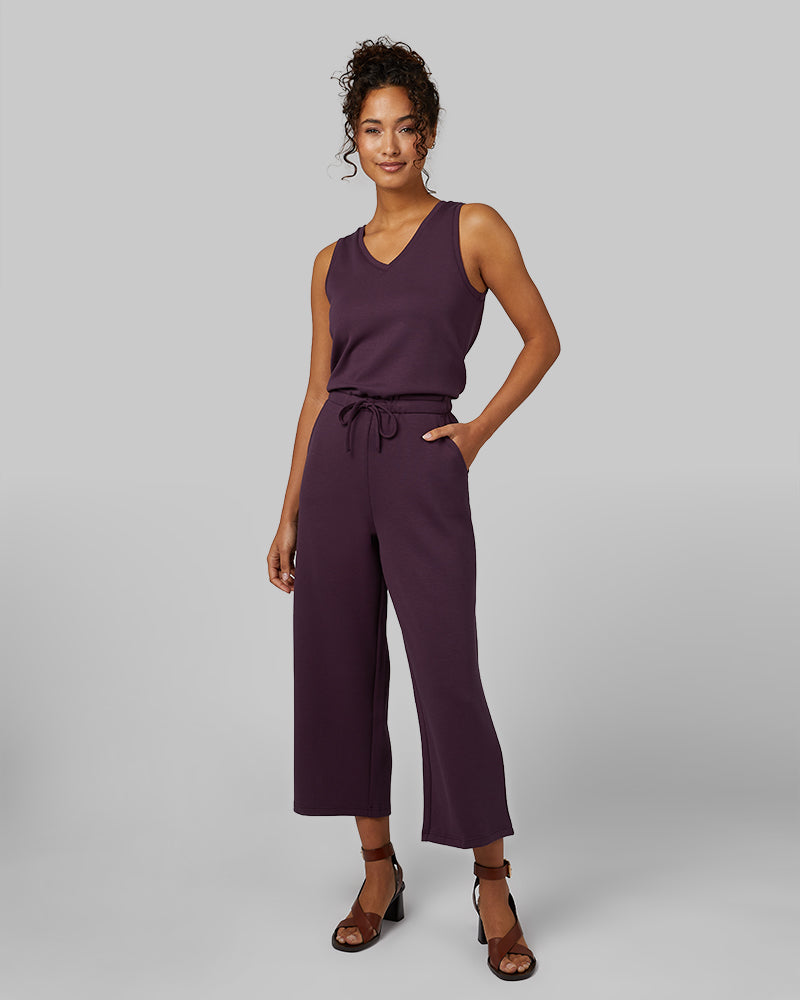 32 Degrees Women's Studio Tech Jumpsuit (Plum Oil)