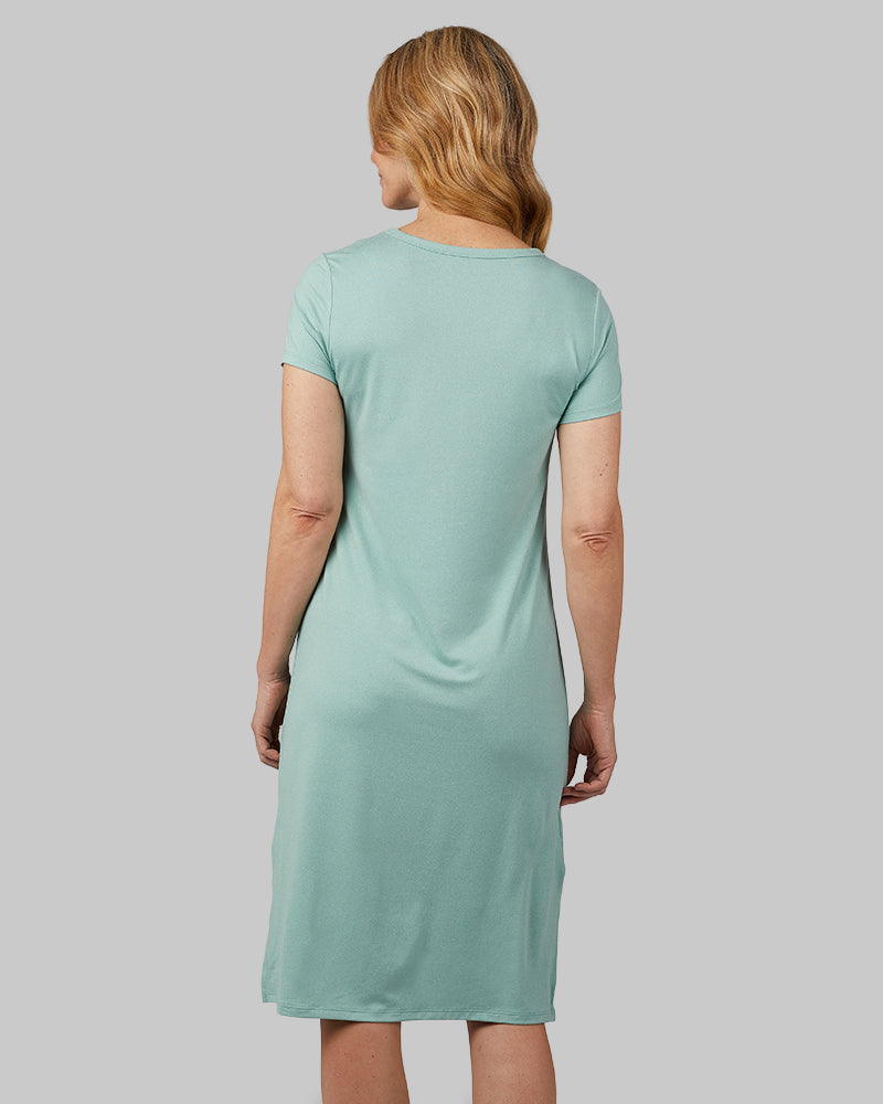 32 Degrees Women's Cool T-Shirt Dress - Moisture Wicking 4-Way Stretch Casual Dress
