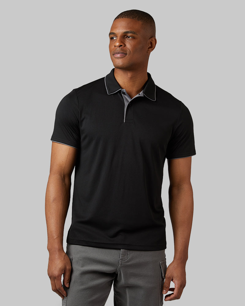 MEN'S STRETCH FLOW TIPPED POLO
