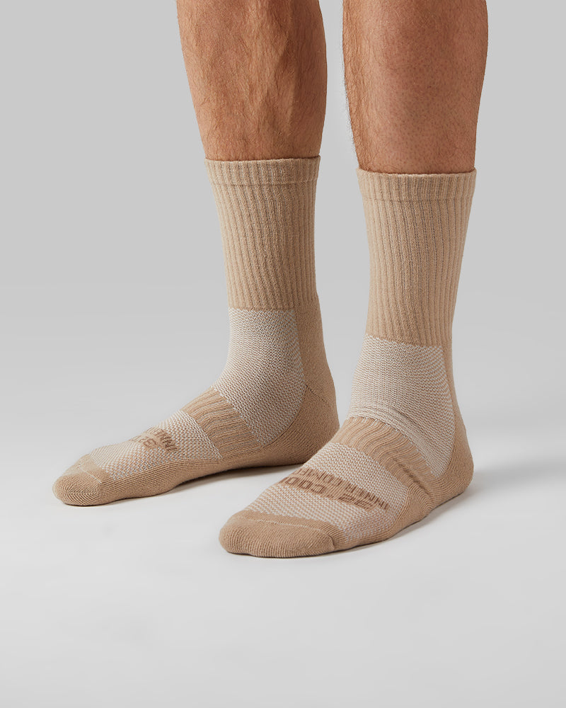 men's beige dress socks Old Jewish Men Men's Everything Bagel Socks Beige/Black/White main image 1