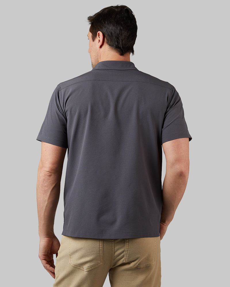 32 Degrees Men's Casual Short Sleeve Dress Shirt SEAGRASS / M 32 Degrees Men's Casual Short Sleeve Dress Shirt SEAGRASS / M