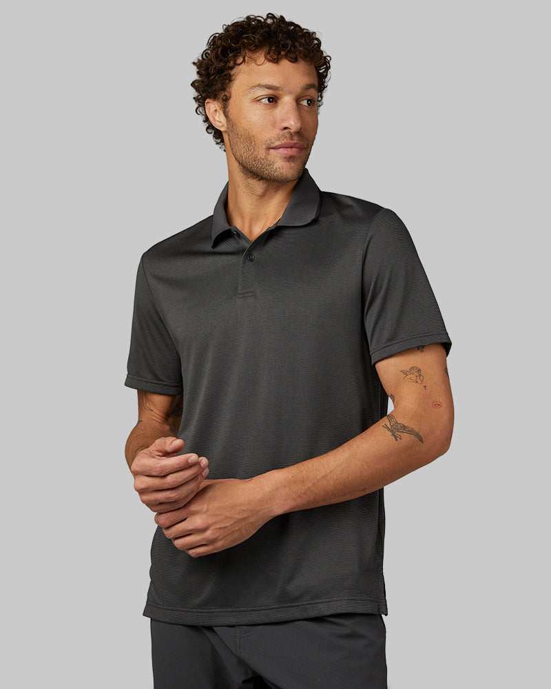 32 Degrees Men's Air Luxe Polo (Dim Grey)