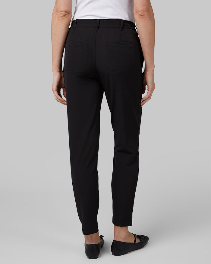 32 Degrees Black _ Women's Casual Work Pant {model: Emily is 5'9"and size 4 wearing size S}{bottom}{right} {bottom}{right}