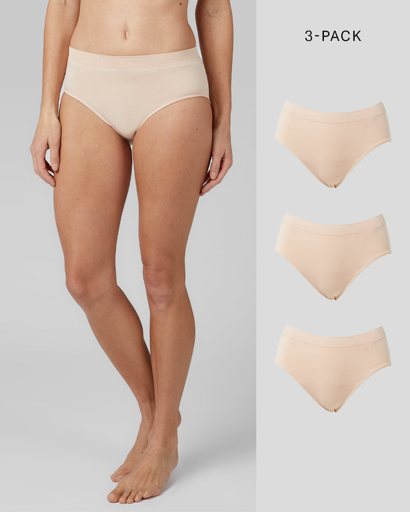 WOMEN'S 3-PACK SEAMLESS STRETCH COMFORT BRIEF