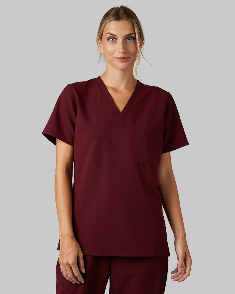 WOMEN'S 1-POCKET V-NECK SCRUB TOP
