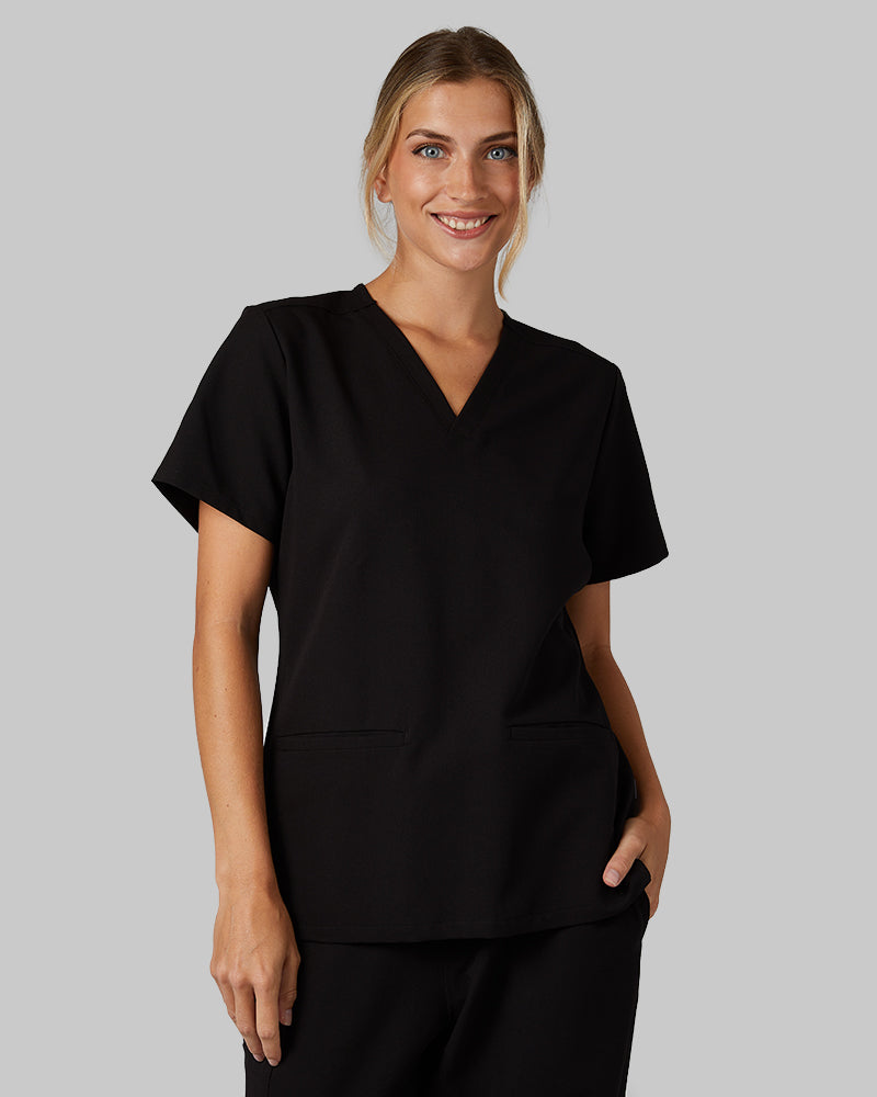 WOMEN'S 2-POCKET V-NECK SCRUB TOP
