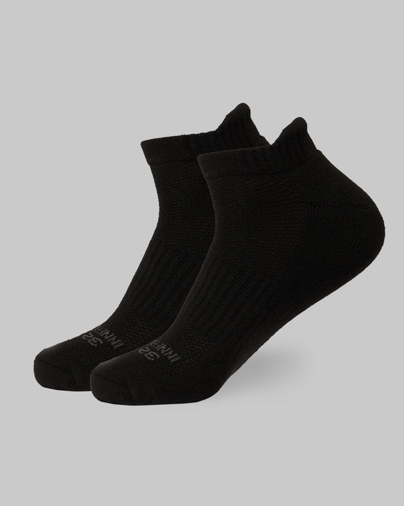 32 Degrees Black _ Unisex Cool Comfort Ankle Sock {bottom}{right}