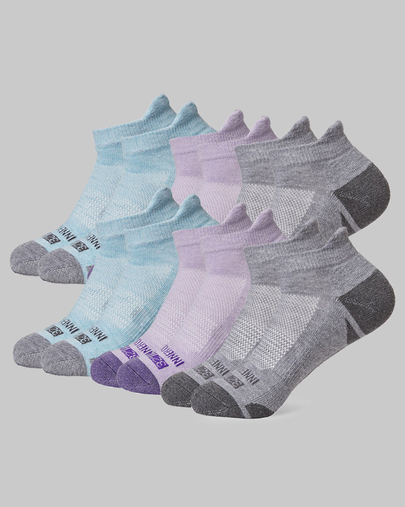 6-Pack 32 Degrees Women's Cool Comfort Ankle Running Socks (3 Colors)