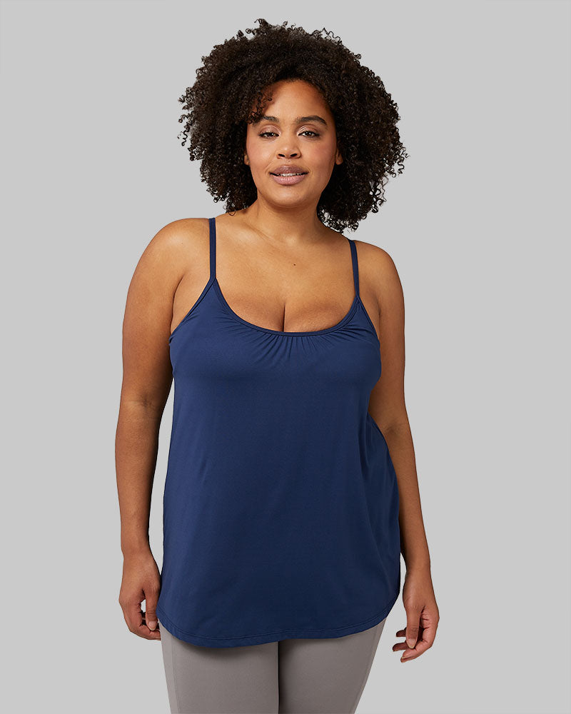 SARAYO Women Cami Camisole with Built in Bra,Women's Cooling Slim