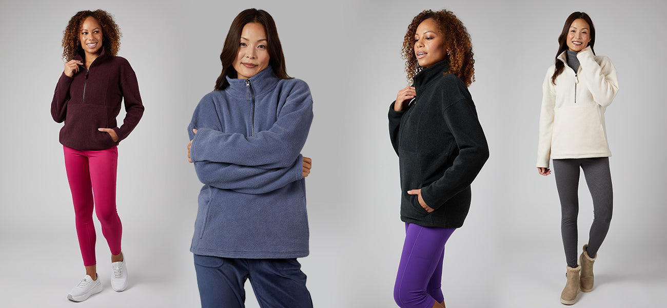 Women's Cozy Fleece 1/2 Zip Top