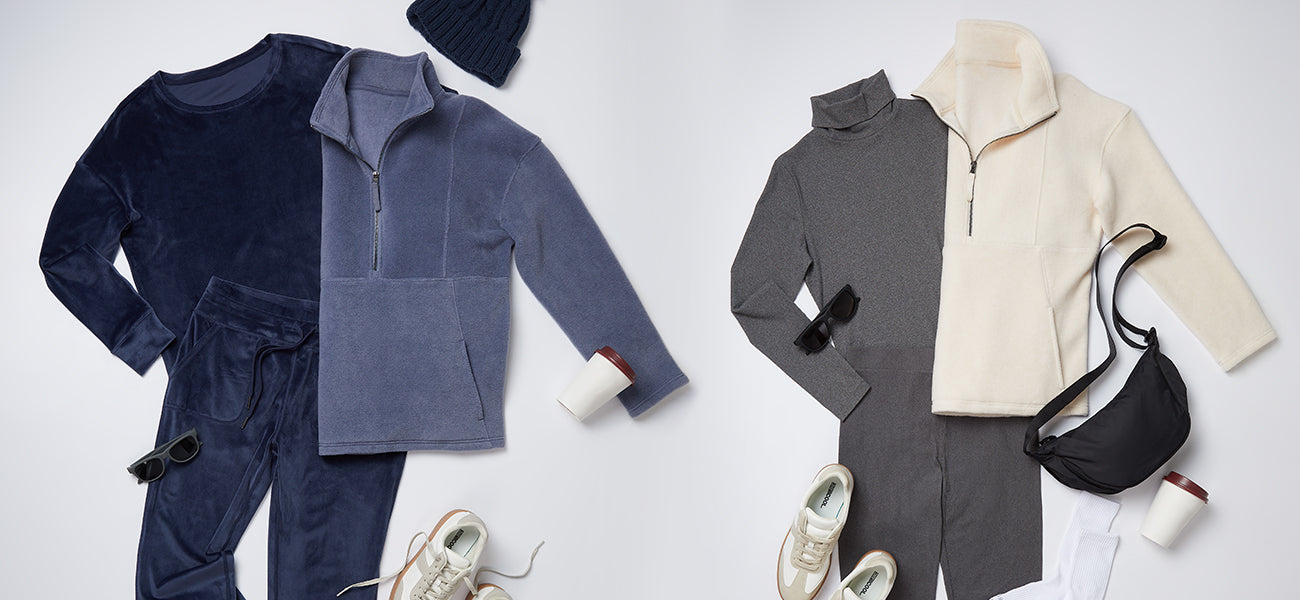 WOMEN'S COZY FLEECE 1/2 ZIP TOP